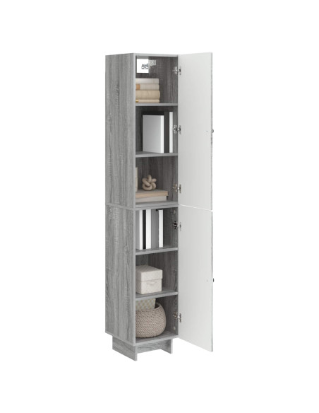 Set di armadi 2 pcs Sonoma grigio 34,5 x 33 x 90 cm