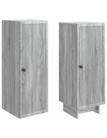 Set di armadi 2 pcs Sonoma grigio 34,5 x 33 x 90 cm