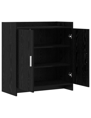 Credenza Rovere Nero 72 x 36 x 80 cm Legno ingegnerizzato