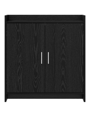 Credenza Rovere Nero 72 x 36 x 80 cm Legno ingegnerizzato