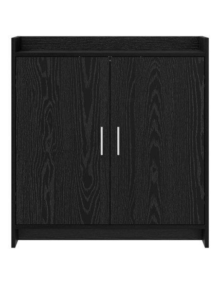 Credenza Rovere Nero 72 x 36 x 80 cm Legno ingegnerizzato