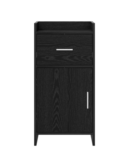 Credenza Rovere Nero 40 x 36 x 80 cm Legno ingegnerizzato