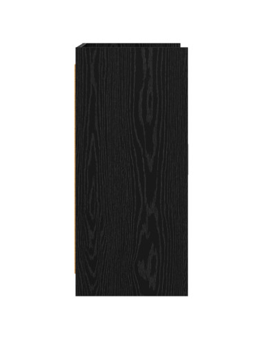 Credenza Rovere Nero 72 x 36 x 80 cm Legno ingegnerizzato
