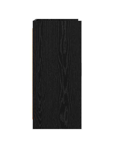 Credenza Rovere Nero 72 x 36 x 80 cm Legno ingegnerizzato