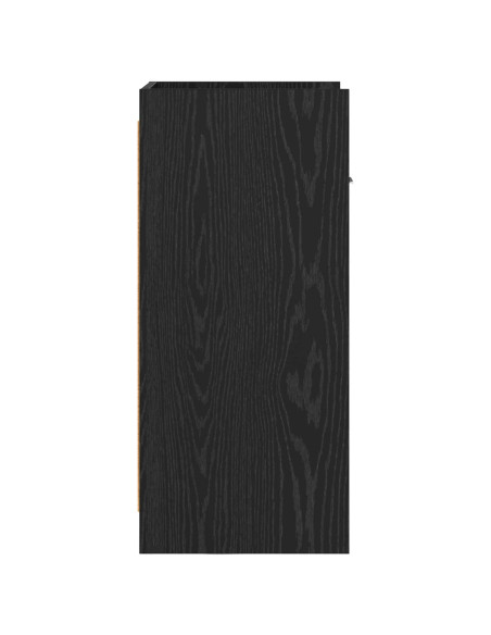 Credenza Rovere Nero 40 x 36 x 80 cm Legno ingegnerizzato