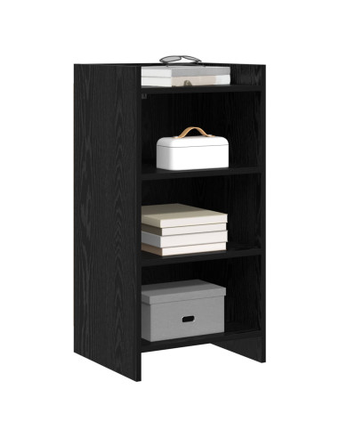 Credenza Rovere Nero 40 x 36 x 80 cm Legno ingegnerizzato