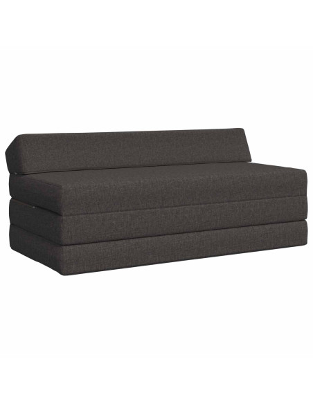 Divano Letto Pieghevole Grigio Scuro 120 x 60 x 49 cm Tessuto