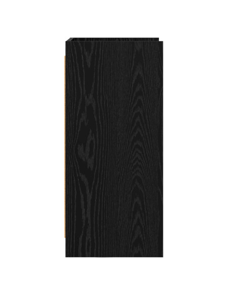 Credenza Rovere Nero 40 x 36 x 80 cm Legno ingegnerizzato
