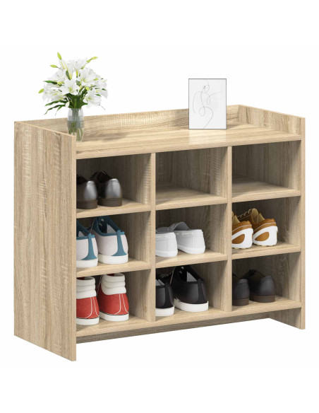 Mobile per scarpe Rovere Sonoma 85 x 39,5 x 70 cm