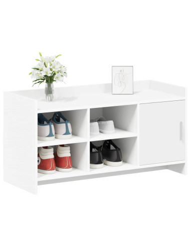 Mobile per scarpe con archiviazione Bianco 100 x 39,5 x 51 cm