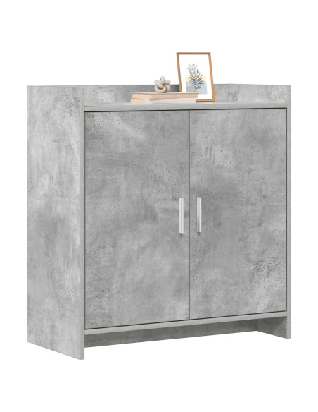 Credenza Grigio Cemento 72 x 36 x 80 cm Legno ingegnerizzato