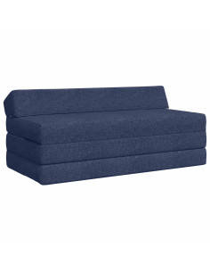Divano Letto Pieghevole Blu 120 x 60 x 49 cm Tessuto