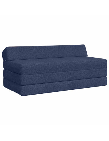 Divano Letto Pieghevole Blu 120 x 60 x 49 cm Tessuto