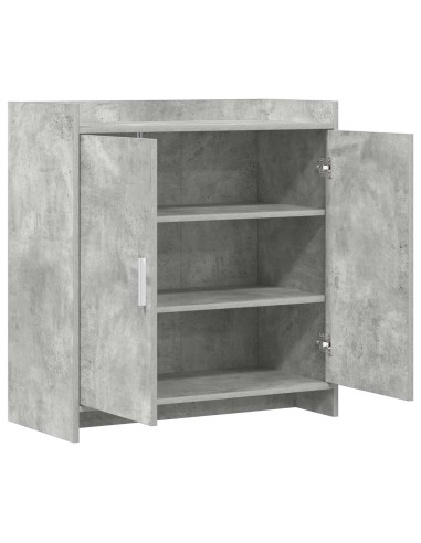 Credenza Grigio Cemento 72 x 36 x 80 cm Legno ingegnerizzato