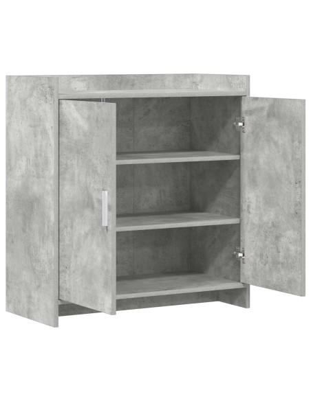 Credenza Grigio Cemento 72 x 36 x 80 cm Legno ingegnerizzato