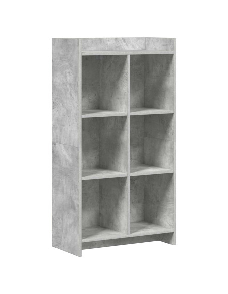 Libreria Grigio Concretè 59 x 30 x 111 cm Legno ingegnerizzato