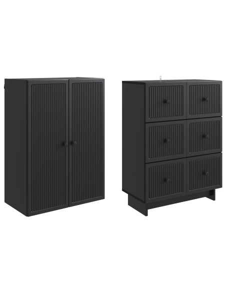 Set di armadi 2 pcs 66 x 34,5 x 90 cm Legno ingegnerizzato