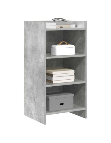Credenza Grigio Cemento 40 x 36 x 80 cm Legno ingegnerizzato