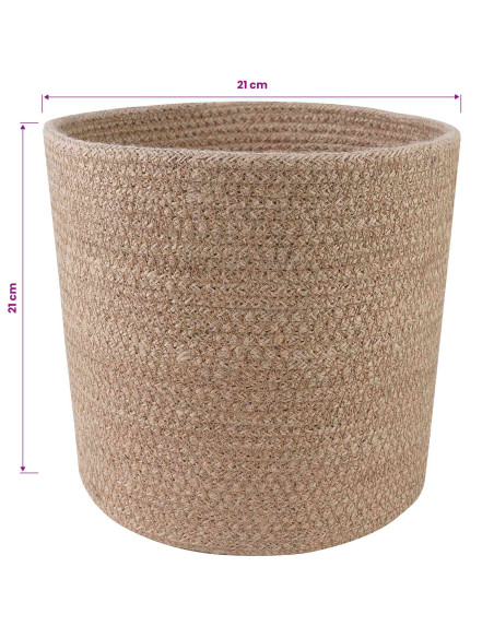 Set di Vasi per Piante 2 pcs Naturale Ø 21 x 21 cm