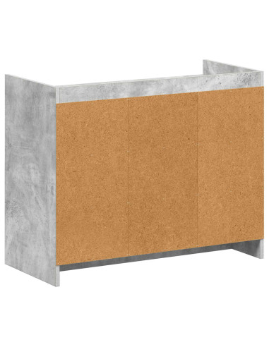 Mobile per scarpe Grigio Cemento 85 x 39,5 x 70 cm