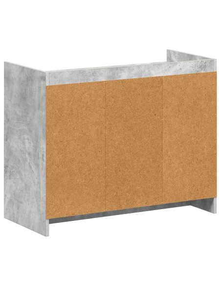 Mobile per scarpe Grigio Cemento 85 x 39,5 x 70 cm