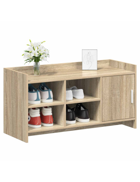 Mobile per scarpe con porta Rovere Sonoma 100 x 39,5 x 51 cm