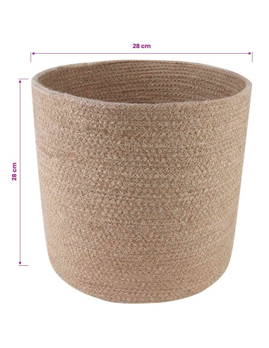 Set di Vasi per Piante 2 pcs Naturale Ø 28 x 28 cm
