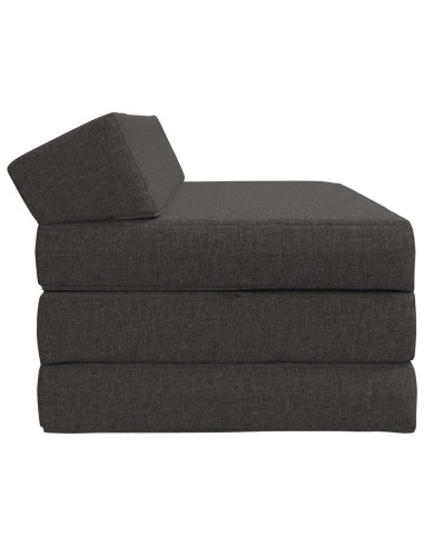 Divano Letto Pieghevole Grigio Scuro 120 x 60 x 49 cm Tessuto