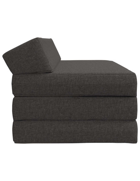Divano Letto Pieghevole Grigio Scuro 120 x 60 x 49 cm Tessuto