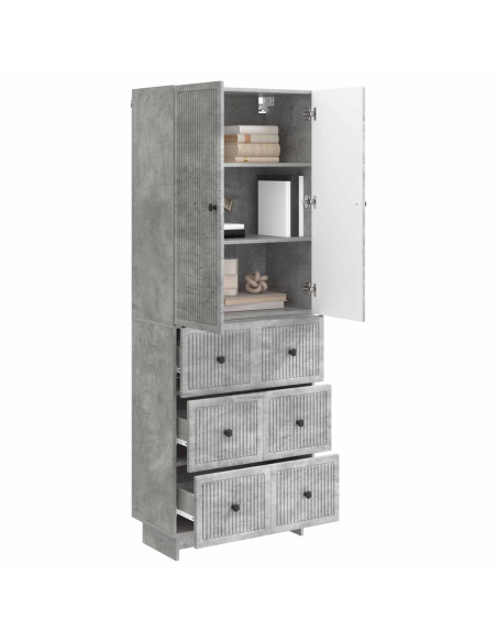 Set di armadi 2 pcs Grigio Cemento 66 x 34,5 x 90 cm