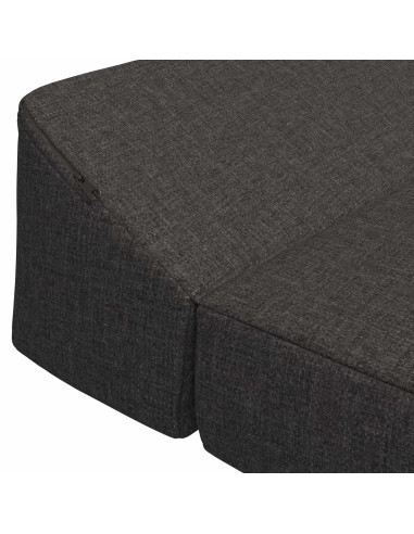 Divano Letto Pieghevole Grigio Scuro 120 x 60 x 49 cm Tessuto
