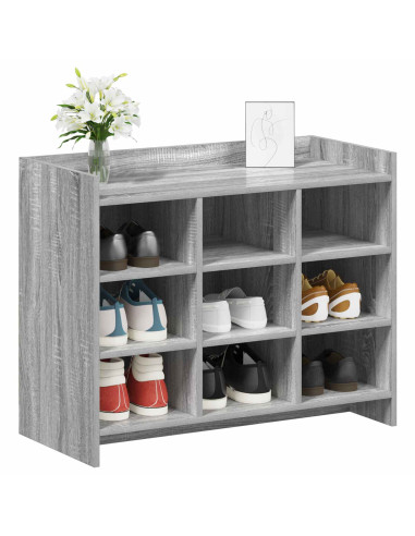 Mobile per scarpe Sonoma grigio 85 x 39,5 x 70 cm