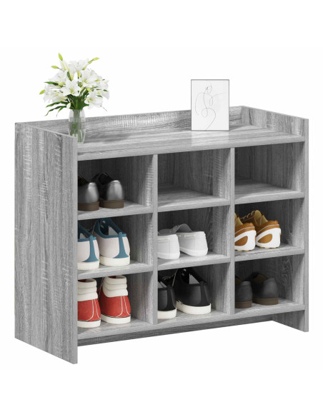 Mobile per scarpe Sonoma grigio 85 x 39,5 x 70 cm