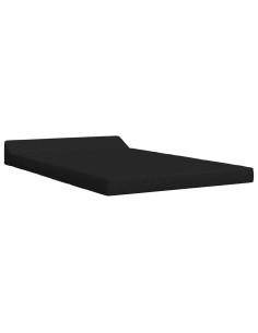 Divano Letto Pieghevole Nero 120 x 60 x 49 cm Tessuto 2