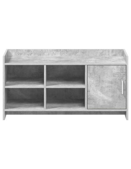 Mobile per scarpe con porta Grigio Cemento 100 x 39,5 x 51 cm