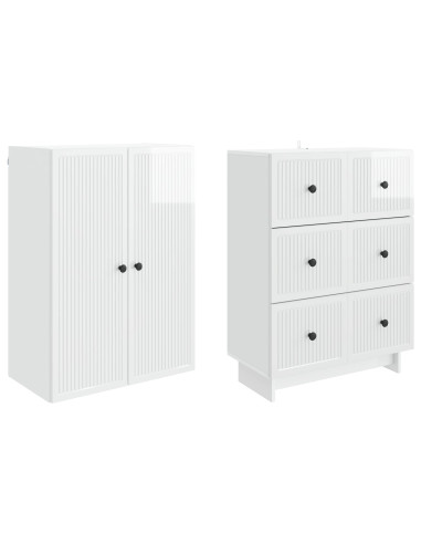Set di armadi 2 pcs 66 x 34,5 x 90 cm Legno ingegnerizzato