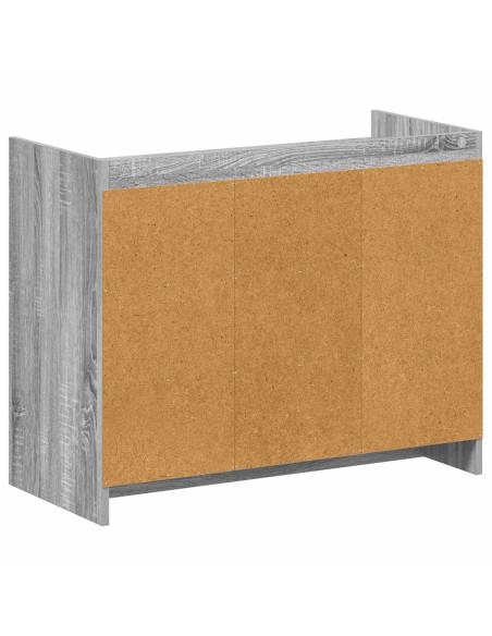Mobile per scarpe Sonoma grigio 85 x 39,5 x 70 cm