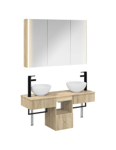 Set di Armadi da Bagno 4 pcs Rovere Sonoma 103,5 x 15,5 x 70 cm