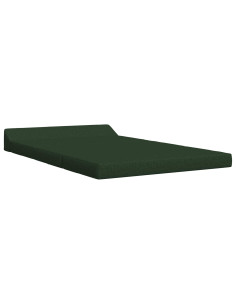 Divano Letto Pieghevole Verde Scuro 120 x 60 x 49 cm Tessuto 2
