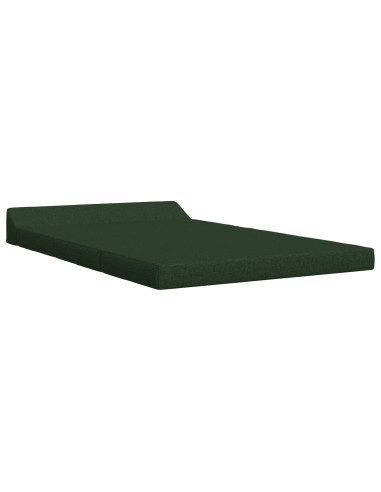 Divano Letto Pieghevole Verde Scuro 120 x 60 x 49 cm Tessuto