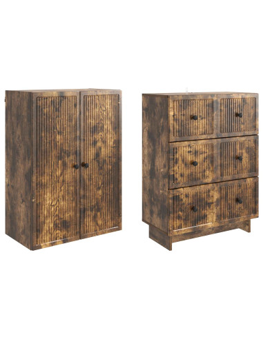 Set di armadi 2 pcs 66 x 34,5 x 90 cm Legno ingegnerizzato