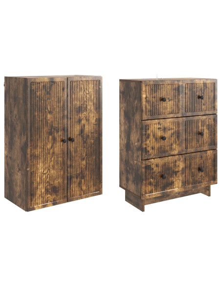 Set di armadi 2 pcs 66 x 34,5 x 90 cm Legno ingegnerizzato