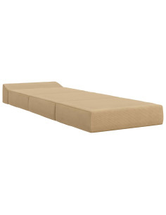 Divano Letto Pieghevole Grigio Verde Chiaro 200 x 70 x 15 cm 2