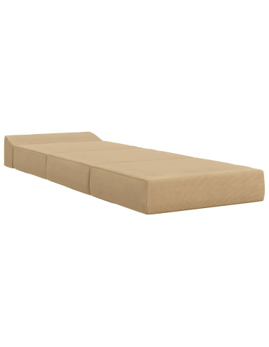 Divano Letto Pieghevole Grigio Verde Chiaro 200 x 70 x 15 cm