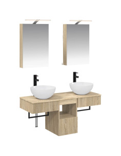 Set di Armadi da Bagno 5 pcs Rovere Sonoma 40 x 10,5 x 60,5 cm