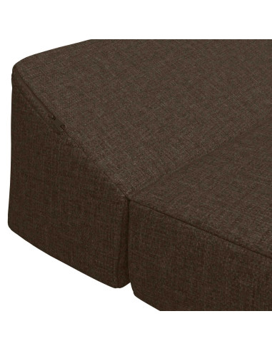 Divano Letto Pieghevole Tortora 120 x 60 x 49 cm Tessuto