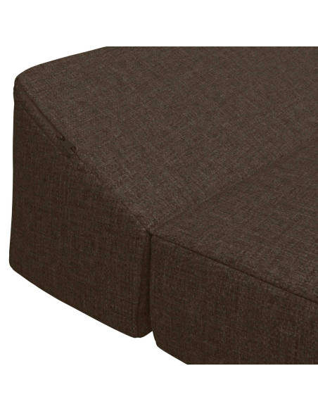 Divano Letto Pieghevole Tortora 120 x 60 x 49 cm Tessuto