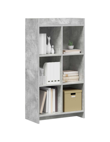 Libreria Grigio Concretè 59 x 30 x 111 cm Legno ingegnerizzato