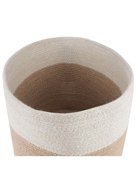 Set di Vasi per Piante 2 pcs Naturale e Bianco Ø 28 x 28 cm