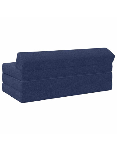 Divano Letto Pieghevole Blu 120 x 60 x 49 cm Tessuto